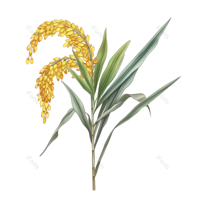 芒种图片,麦子元素,丰收PNG,麦田免抠素材